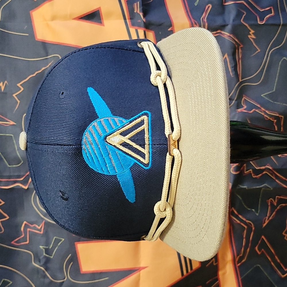 Findlay Hats Snapback Saturn Navy Blue Tan Crown